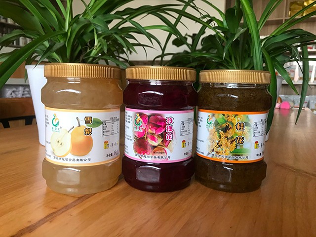 雪梨花茶、玫瑰花花茶、桂花花茶